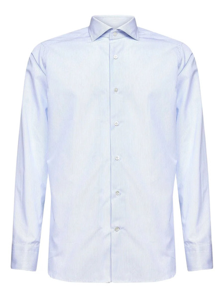  D4.0 Buttoned Striped Shirt - Blue 