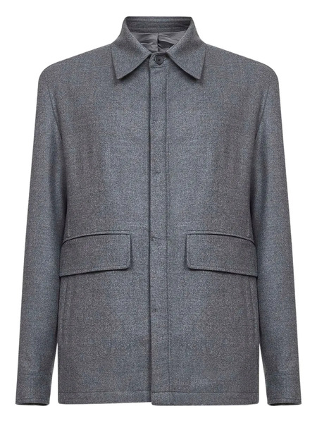  D4.0 Flap-pockets Shirt Jacket - Grey 