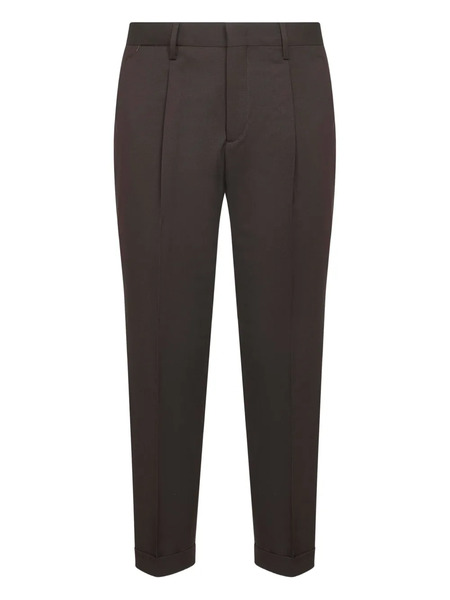  D4.0 Front-pleated Tailored Trousers - Brown 