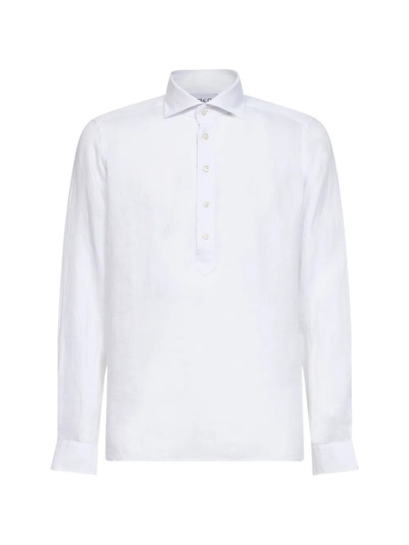  D4.0 Half-button Shirt - White 