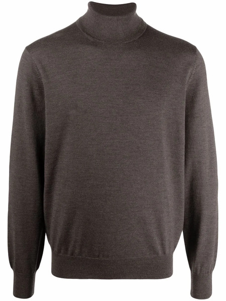  D4.0 Roll Neck Knitted Jumper - Brown 