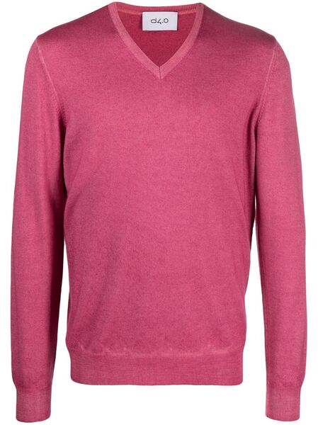  D4.0 Virgin-wool Crew-neck Jumper - Pink 