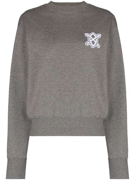  Daily Paper Hovvie Logo-embroidered Sweatshirt - Grey 