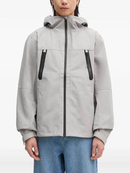  Daily Paper Kunle Hooded Zip-front Jacket - Grey 