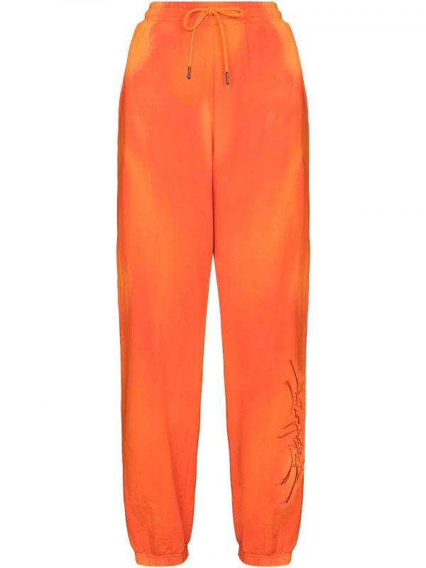  Daily Paper Lex Tie-dye Cotton Track Pants - Orange 