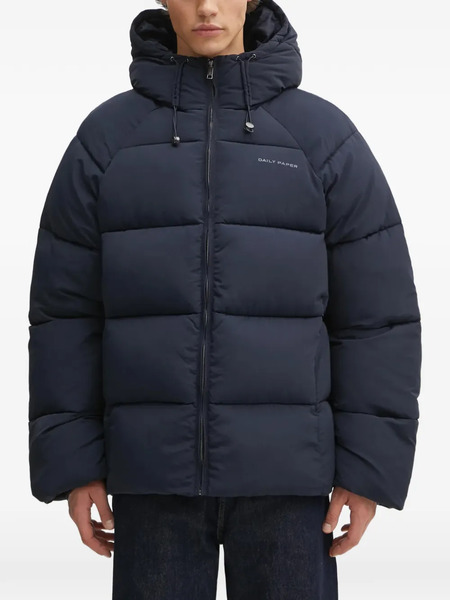  Daily Paper Logo-print Padded Jacket - Blue 