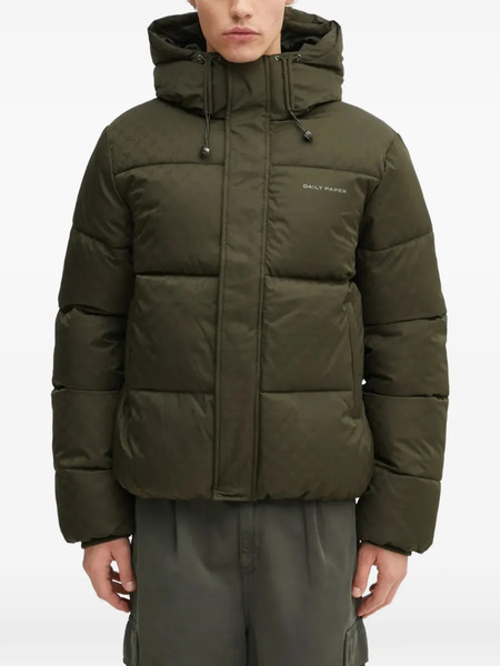  Daily Paper Logo-print Padded Jacket - Green 
