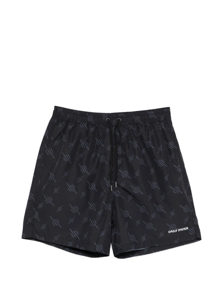  Daily Paper Patterned Swim Shorts - Black 