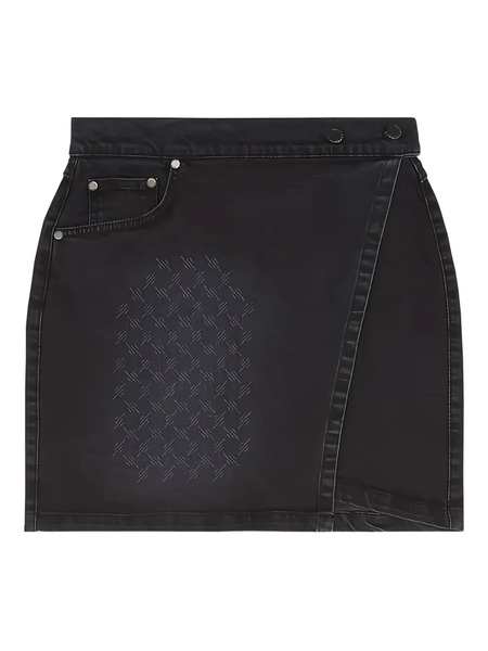  Daily Paper Wrap Mini Skirt - Black 
