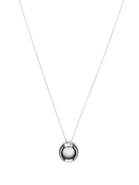  Damiani 18kt White Gold D.icon Diamond Pendant Necklace - Silver 
