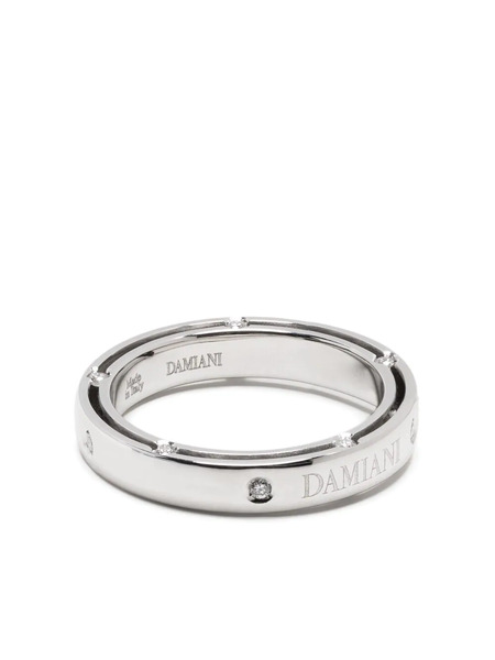  Damiani 18kt White Gold D.side Diamond Ring - Silver 