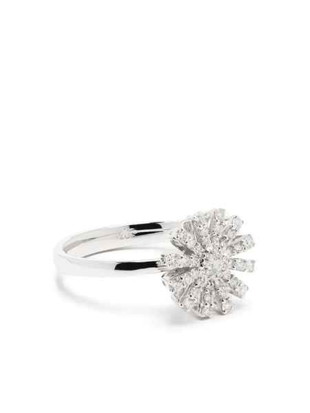  Damiani 18kt White Gold Margherita Diamond Ring 