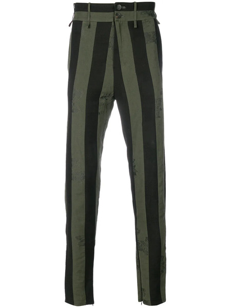  Damir Doma Striped Trousers - Green 