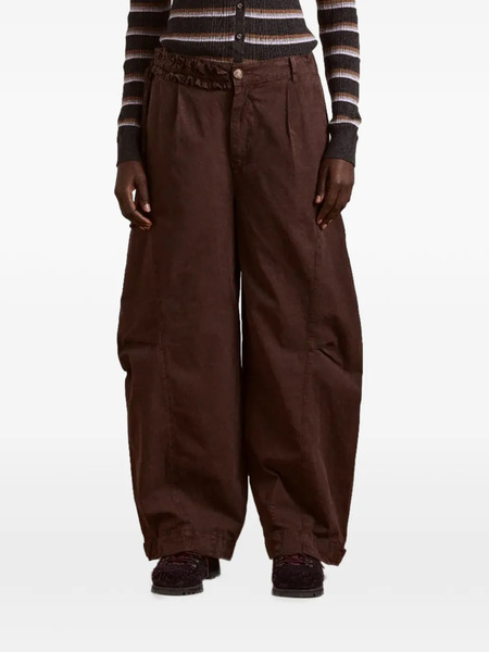  Damson Madder Button-fastening Trousers - Brown 