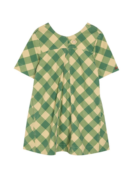  Damson Madder Checked Mini Dress - Green 