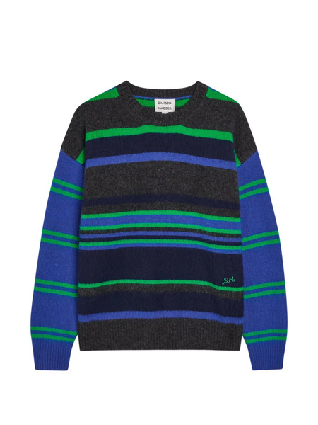  Damson Madder Striped Long-sleeve Jumper - Grey 