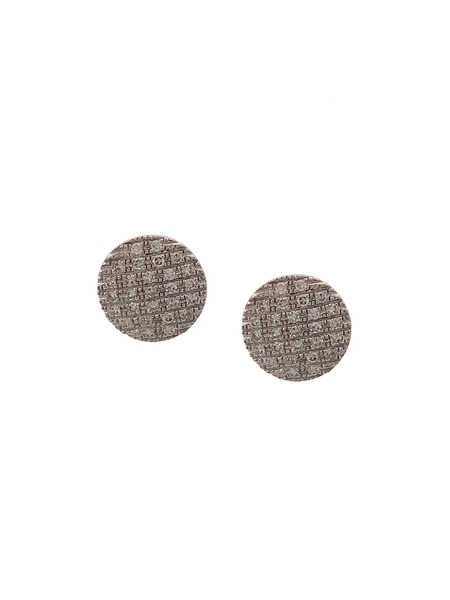  Dana Rebecca Designs 14kt White Gold Diamond Stud Earrings - Silver 