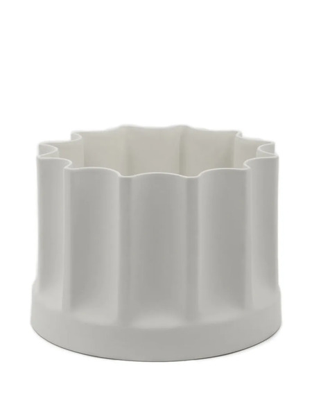  Danese Milano Bambù Fluted Vase - White 