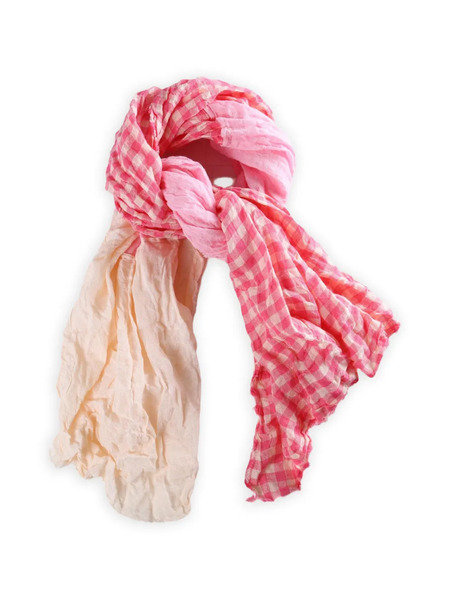  Daniela Gregis Checked Scarf - Pink 
