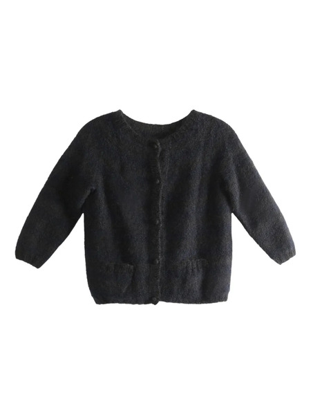  Daniela Gregis Round-neck Button-up Cardigan - Black 