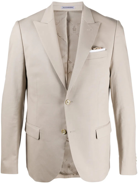  Daniele Alessandrini Classic Tailored Blazer - Neutrals 