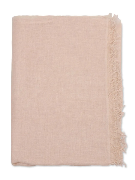  D'aniello Arthur Fringed Linen Scarf - Pink 