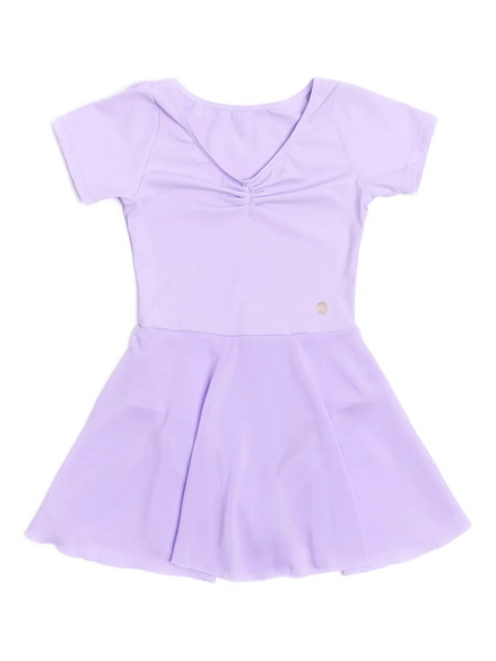  Danskin Kids V-neck Dress - Purple 