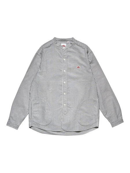  Danton Stripe-pattern Shirt - Blue 