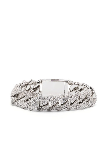  Darkai Prong Pavé Gemstones Bracelet - Silver 