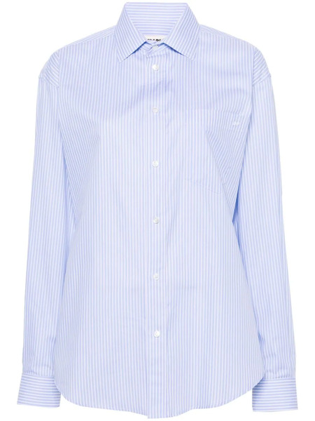  Darkpark Anne Striped Cotton Shirt - Blue 