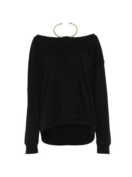 Darkpark Boat-neck Top - Black 