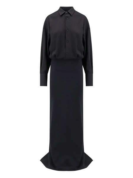  Darkpark Buttoned-up Long Dress - Black 