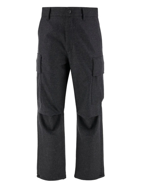  Darkpark Cargo-pocket Wool Trousers - Grey 
