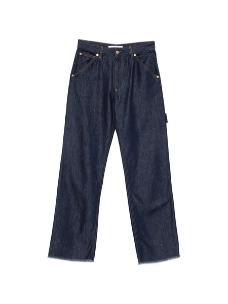  Darkpark Carpenter Frayed-hem Jeans - Blue 
