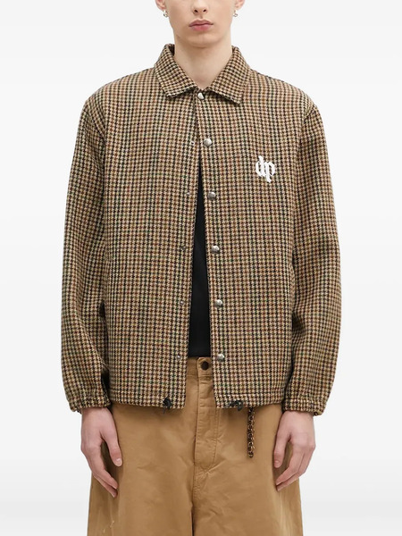  Darkpark Collared Check Jacket - Brown 