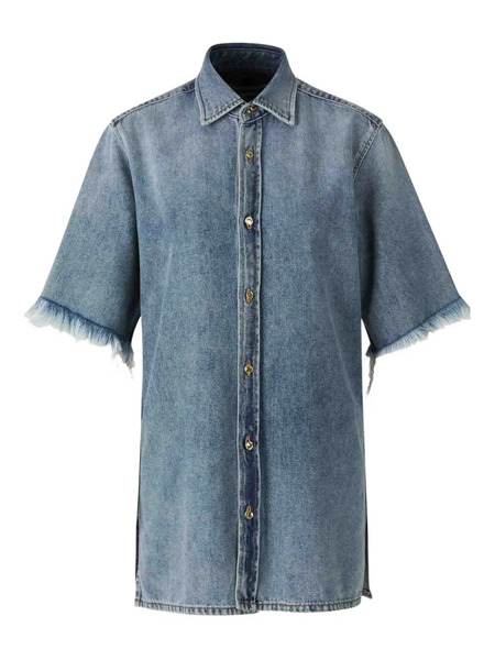  Darkpark Cotton-blend Denim Shirt - Blue 