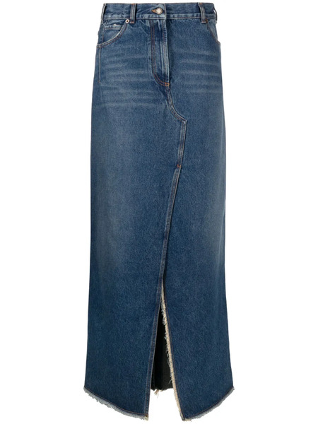 Darkpark Denim Maxi Skirt - Blue 