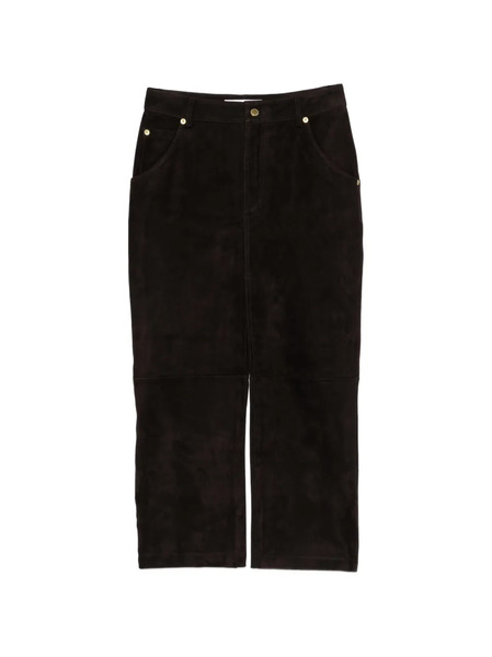  Darkpark Erika Suede Midi Skirt - Brown 