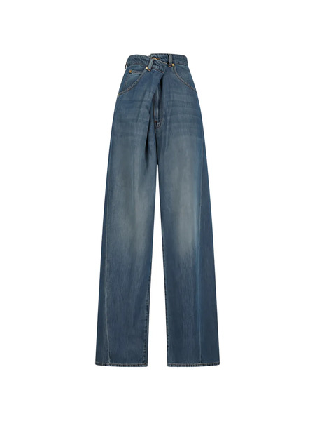  Darkpark Ines Foldover Jeans - Blue 