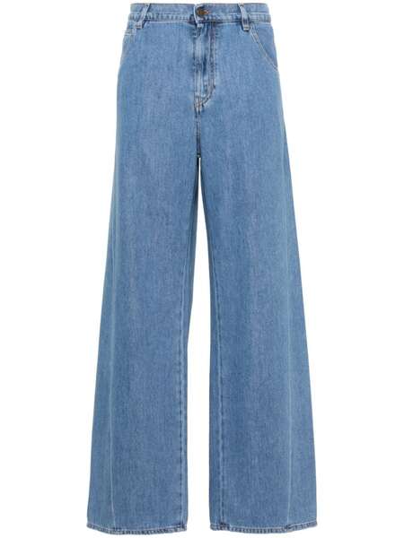  Darkpark Iris Mid-rise Wide-leg Jeans - Blue 