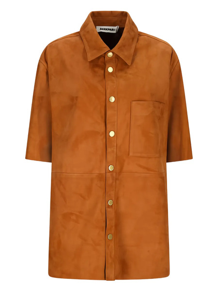  Darkpark Suede Buttoned Shirt - Neutrals 
