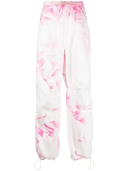  Darkpark Tie-dye Cargo Trousers - Pink 