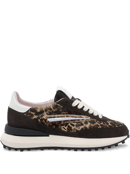  D.a.t.e. Athleta Animal-pattern Sneakers - Brown 