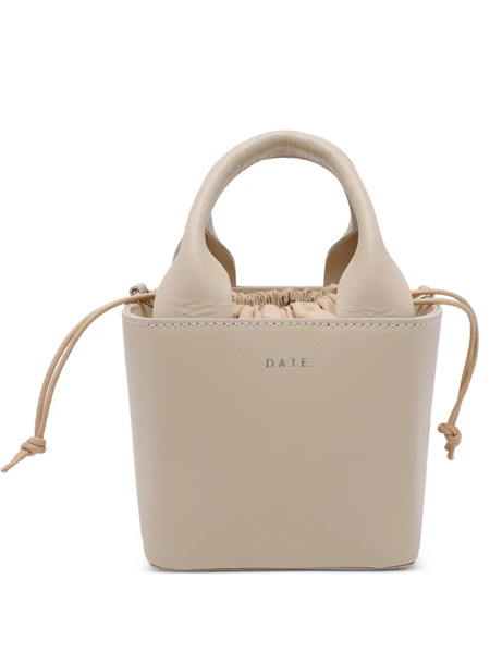  D.a.t.e. Cubo Leather Handbag - Neutrals 
