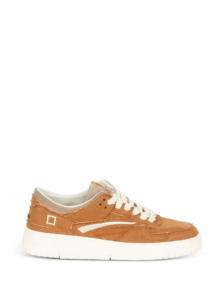  D.a.t.e. Fringed Leather Sneakers - Brown 