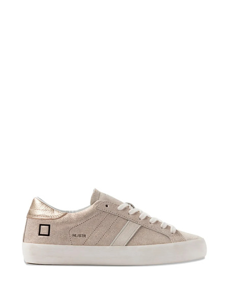  D.a.t.e. Hill Logo-detail Sneakers - Gold 
