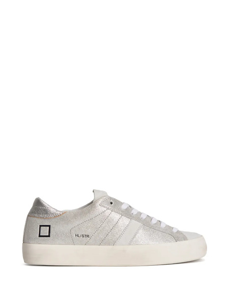  D.a.t.e. Hill Low Stardust Metallic-finish Sneakers - Silver 
