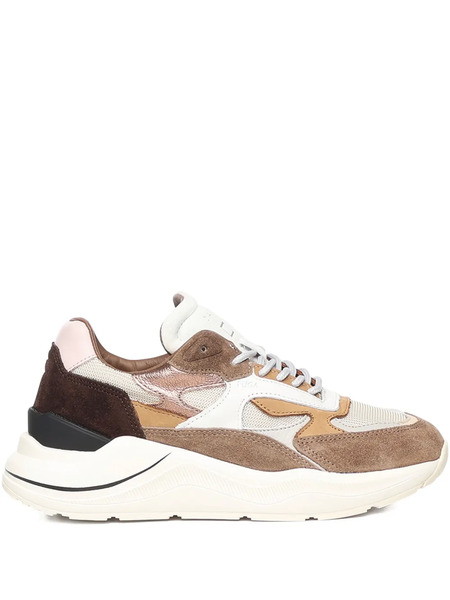  D.a.t.e. Panelled Sneakers - Brown 