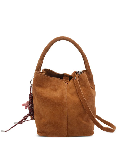  D.a.t.e. Paniere Suede Detachable-strap Handbag - Brown 