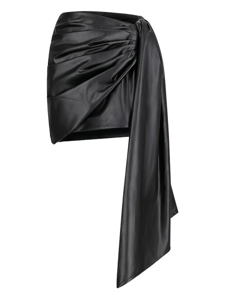  David Koma Draped Mini Skirt - Black 